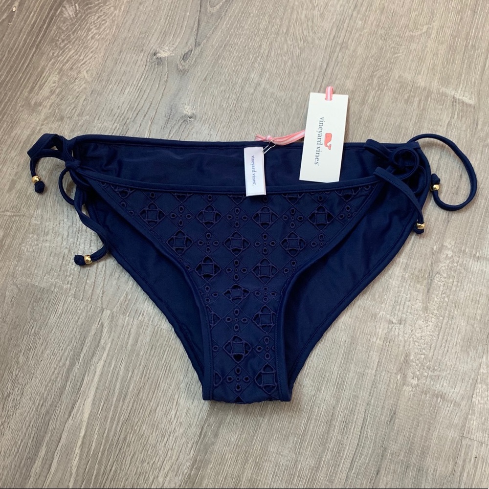 Vineyard Vines Eyelet String Bikini Bottom